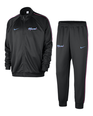 Miami Heat City Edition Men's Nike NBA Club Peak Tracksuit. Nike SI